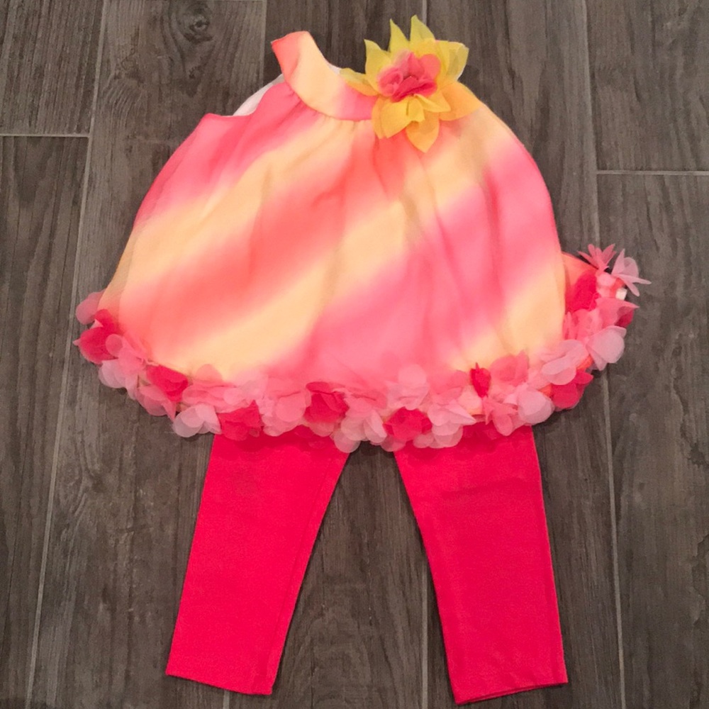 Rare Editions Capri and Tank Dress Set